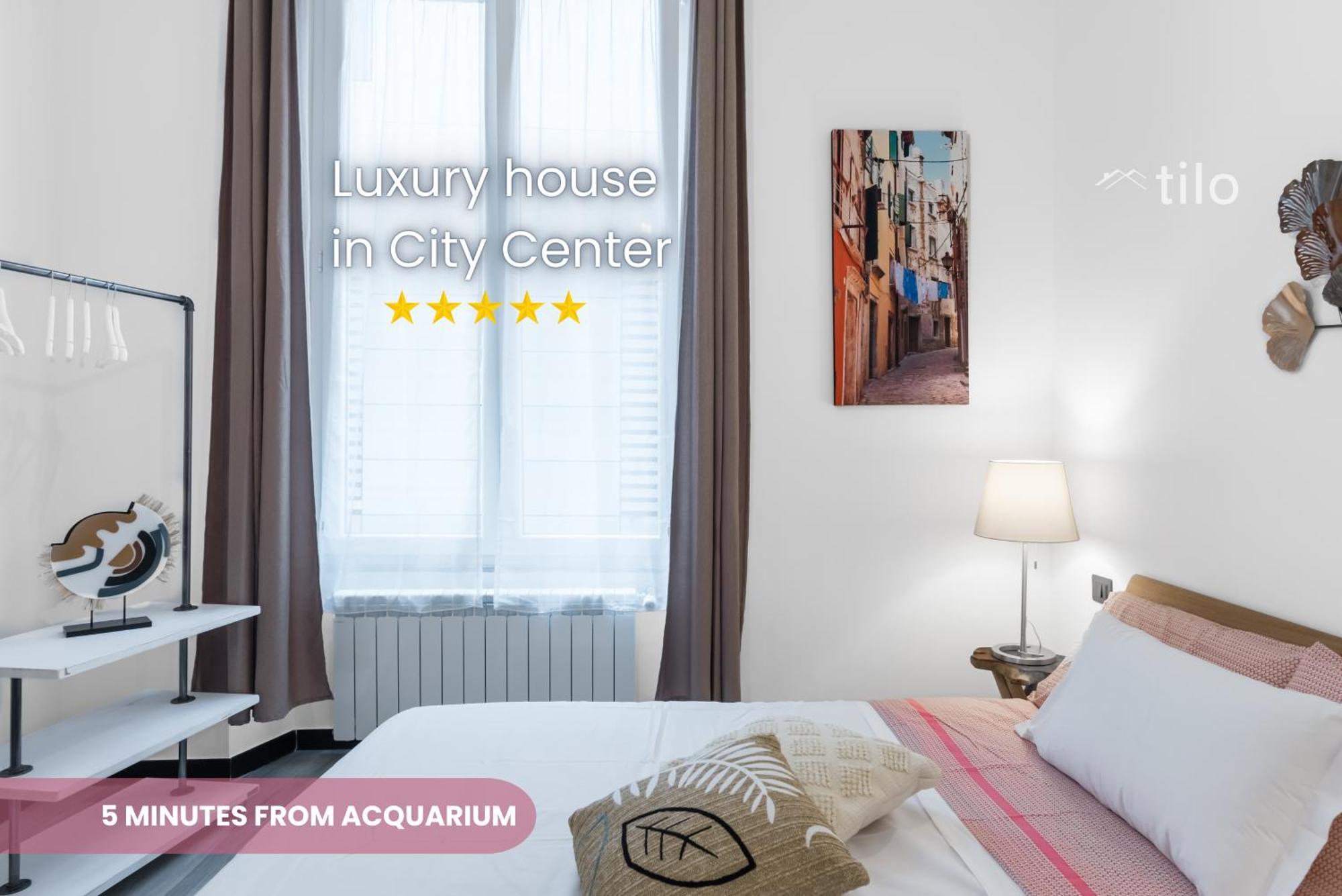 Acquario 5 Minuti, 1Br , Free A-C, Wifi & Netflix "City Center" By Tilo Genua Buitenkant foto